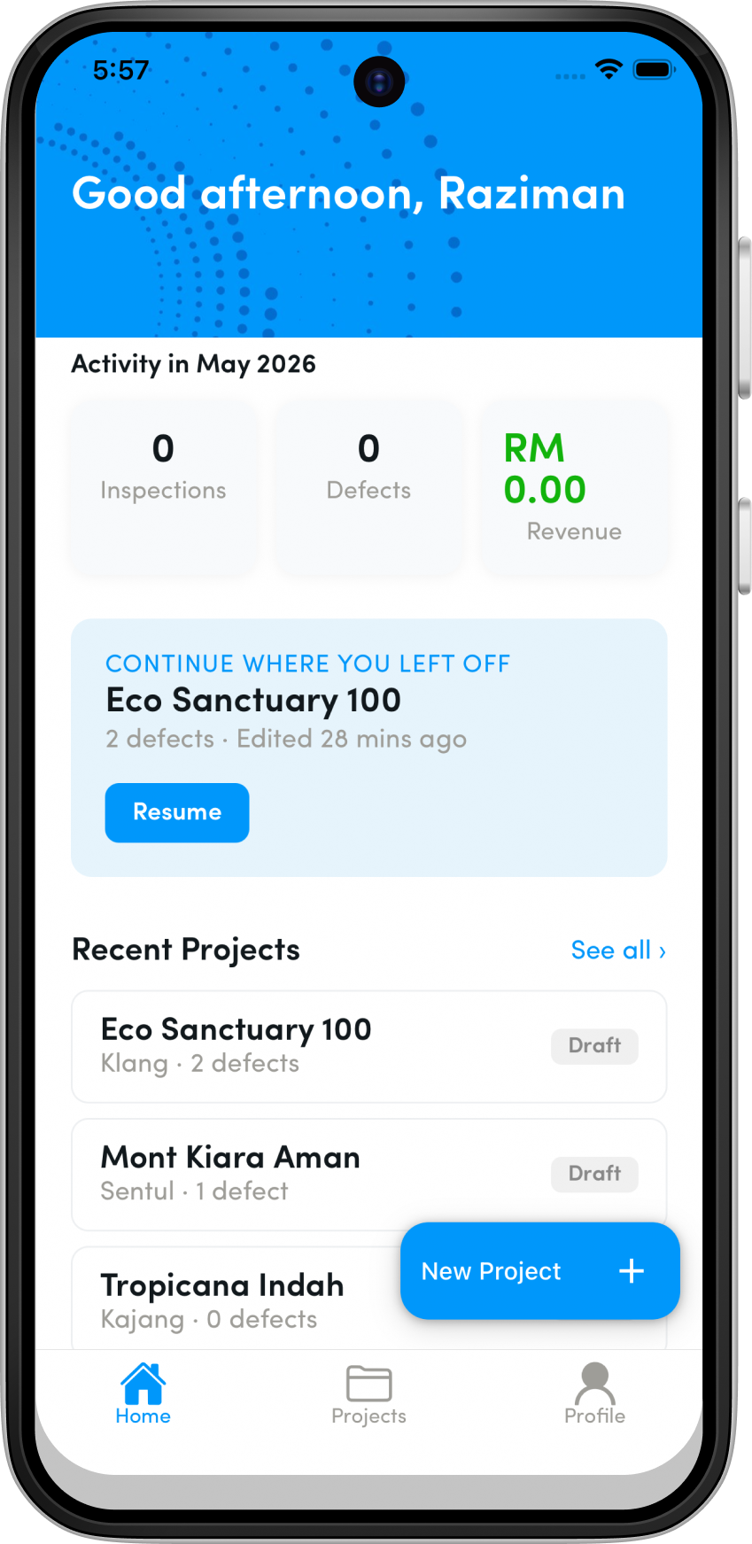 DefexLog mobile app